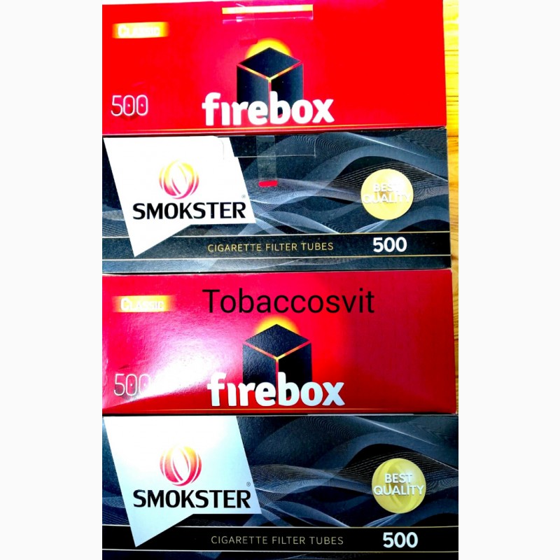 Фото 8. Сигаретные гильзы 500+500шт. FireBox + Машинка для набивки табака