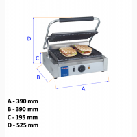 Контактний гриль Panini Hendi, серія 263655 3 025 грн Конт