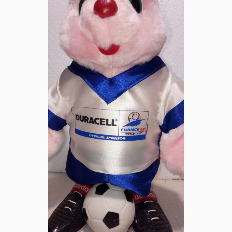 Фото 11. Заяц Duracell с мячем ЧМ по футболу во Франции 1998. 35 см. Ексклюзив