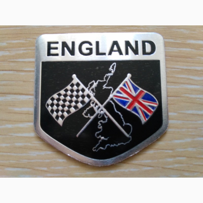 Фото 6. Наклейка на авто Флаг Англии алюминиевые на авто
