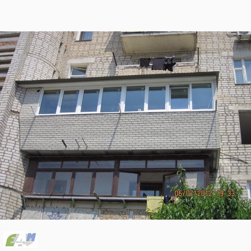 Фото 2. Расширение и ремонт балкона в Харькове