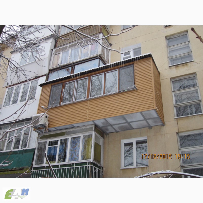 Фото 3. Расширение и ремонт балкона в Харькове