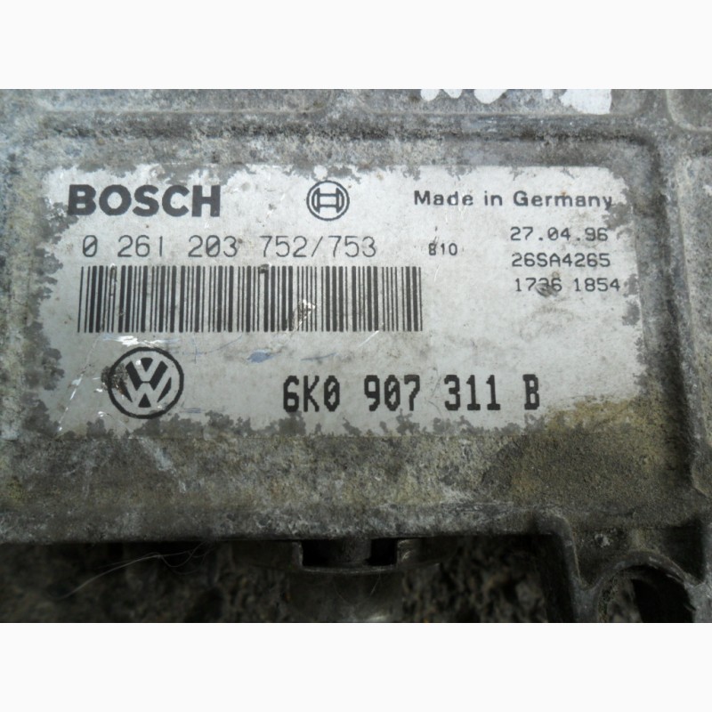 Фото 2. Блок управления VW, Seat, Bosch 0261203752/753, VW 6K0907311B