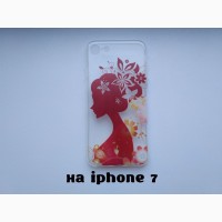 Чехол Бампер силиконовые с принтом на iphone 7 новые