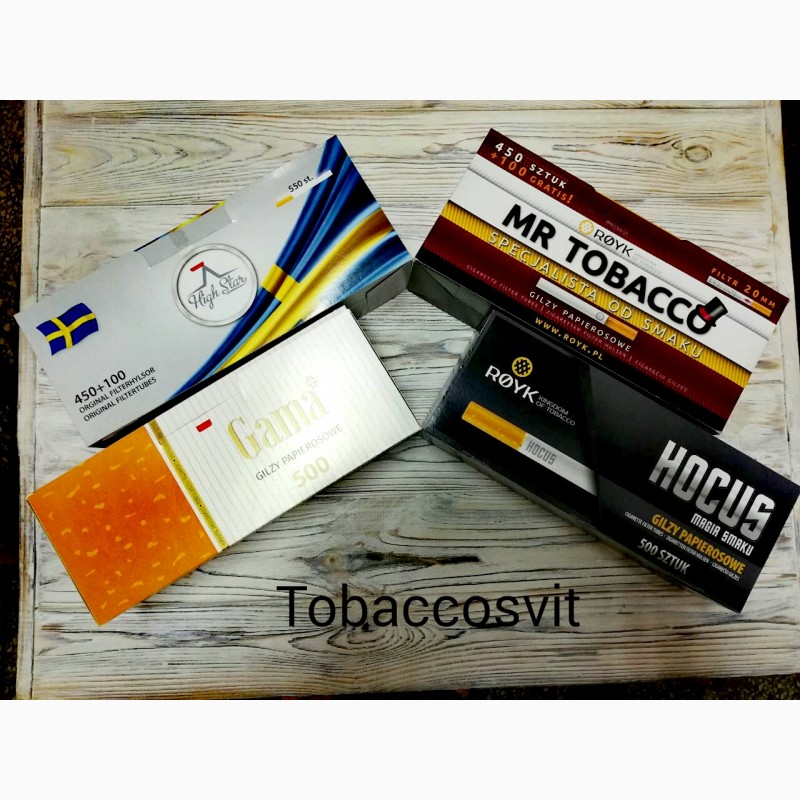 Фото 7. Сигаретные гильзы для Табака Набор MR TOBACCO+High Star