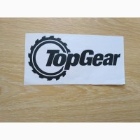 Наклейка на автомобиль Top Gear Черная