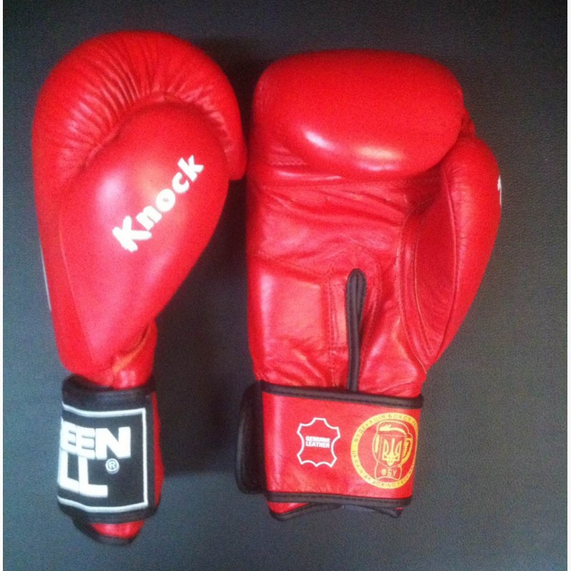 Фото 5. Перчатки боксерские красные 10 унций Green Hill лицензированные Федерацией бокса