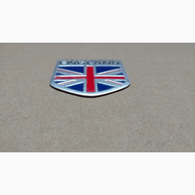 Фото 7. Наклейка на авто Флаг Англии номер 10 алюминиевая