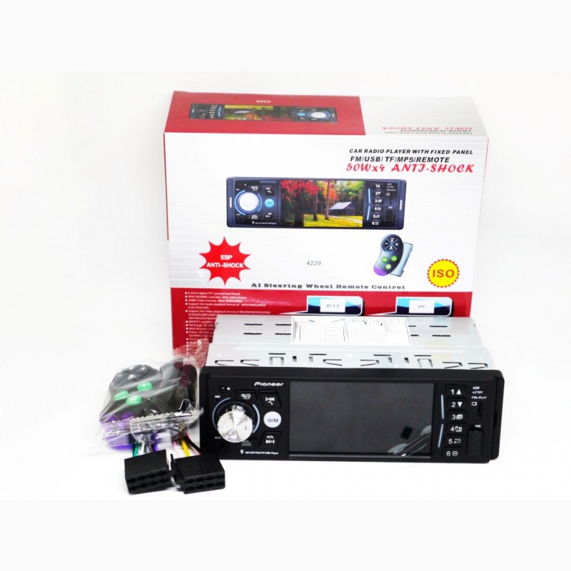 Фото 4. Магнитола Pioneer 4229 ISO - экран 4, 1#039; #039; + DIVX + MP3 + USB + SD + Bluetooth