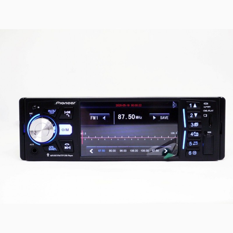 Фото 3. Магнитола Pioneer 4226 ISO - экран 4, 1#039; #039; + DIVX + MP3 + USB + SD + Bluetooth