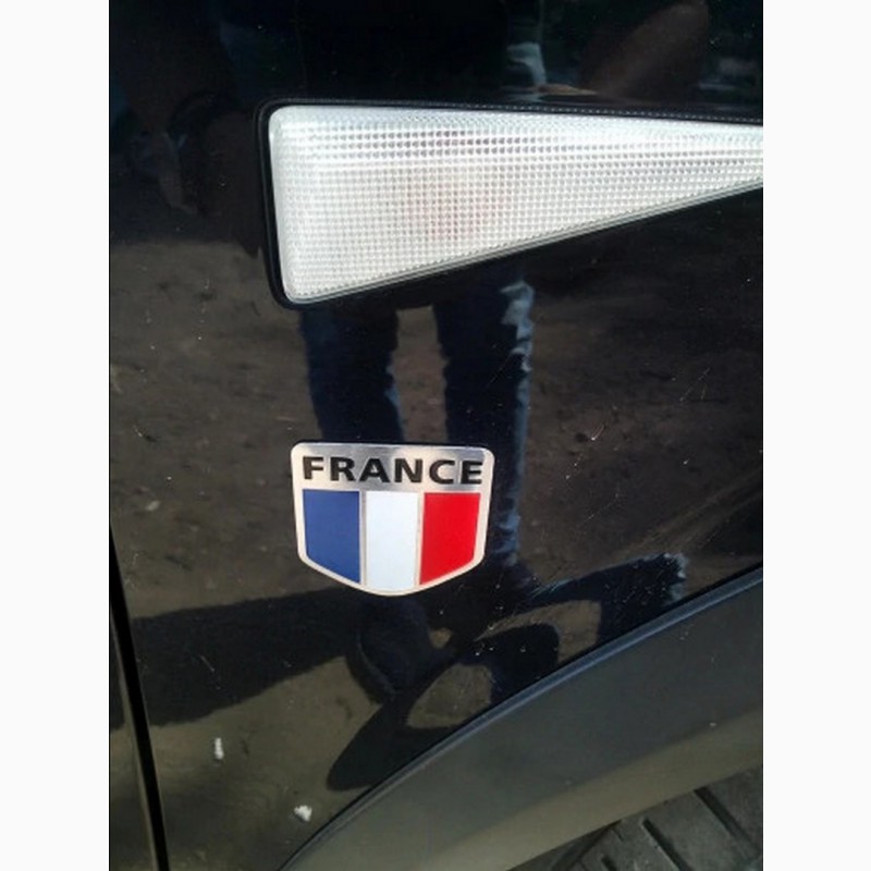 Фото 6. Наклейка на авто Флаг Франция алюминиевая на авто или мото