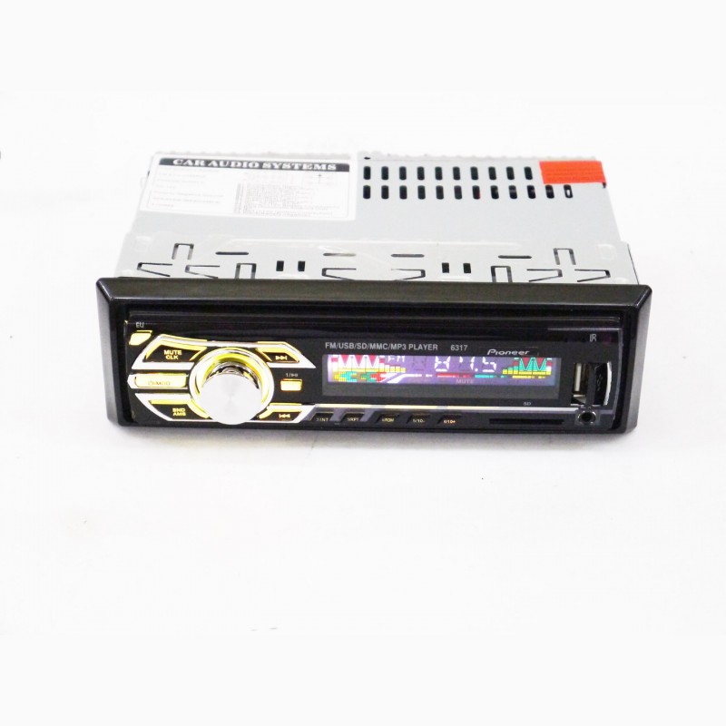 Фото 3. Автомагнитола Pioneer 6317 - MP3 Player, FM, USB, SD, AUX - RGB подсветка
