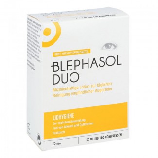 Blephasol Duo набір розчин для повік та ватні диски