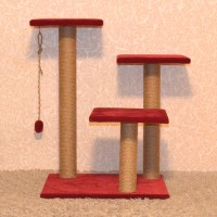 Игровой комплекс когтеточка с тремя столбами