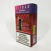 Електрона сигарета ELFBAR 23000 тяг 5% (Полунично-Кавунова жувальна гумка)