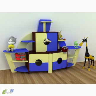 Стенка детская Кораблик Мебель для детских садов