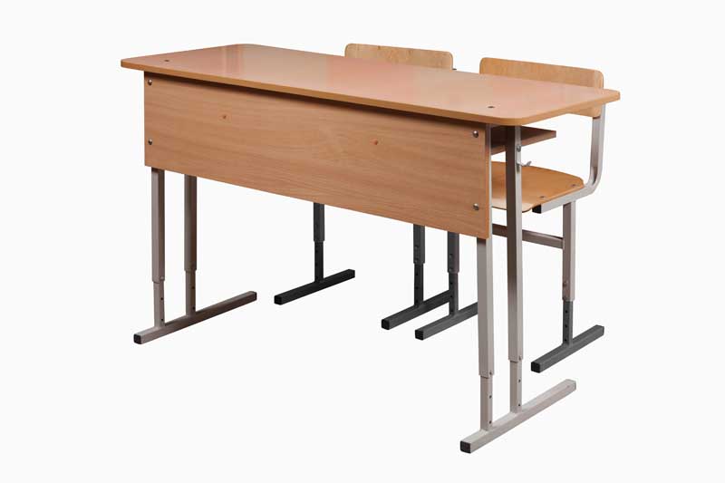 Фото 3. Парта (стол ученический) и стул ученический для учебных заведений