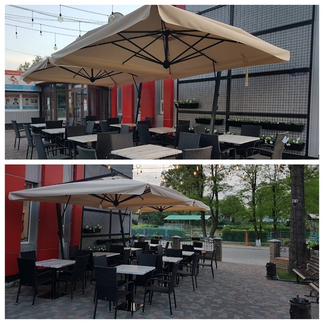 Фото 5. Великі вуличні парасолі для кафе, бару, ресторану
