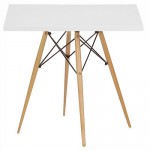 Обеденный стол для кухни Канн, квадратный, цвет белый, размер 70*70 см