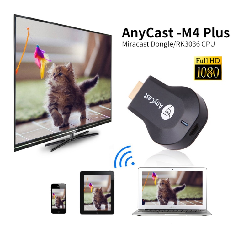 Фото 9. Медиаплеер Miracast AnyCast M4 Plus HDMI с встроенным Wi-Fi модулем