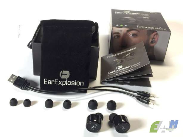 Фото 6. Беспроводные Bluetooth наушники EarExplosion ER100