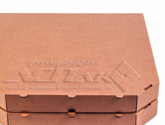 Фото 3. Купить коробки для под пиццы бурые белые целлюлозные