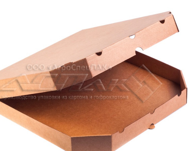Фото 5. Купить коробки для под пиццы бурые белые целлюлозные