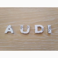 Металлические буквы AUDI Ауди на кузов авто не ржавеют