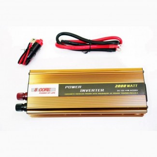 Преобразователь (инвертор) 12V-220V 5 Core 2000W gold