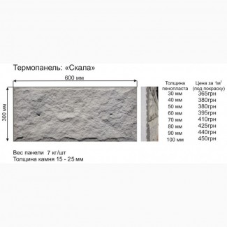 Термопанели. Скала