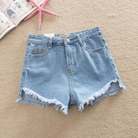 Женские джинсовые шорты с завышенной талией размера S, M, L