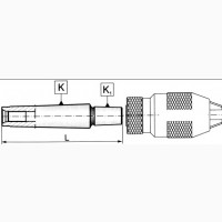 Конус переходной (оправка) для сверлильного патрона КМ1/В10