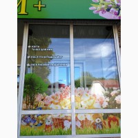 Комплексное оформление витрин магазина, реклама внутри магазинов