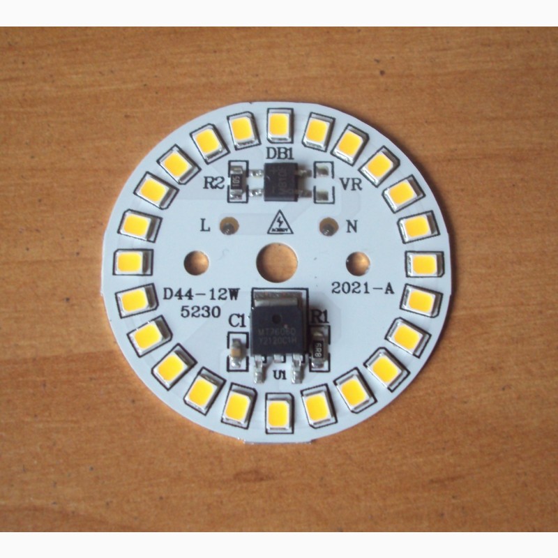 Фото 2. Светодиодный чип панель для лампы AC 220 V, 12W Светодиод
