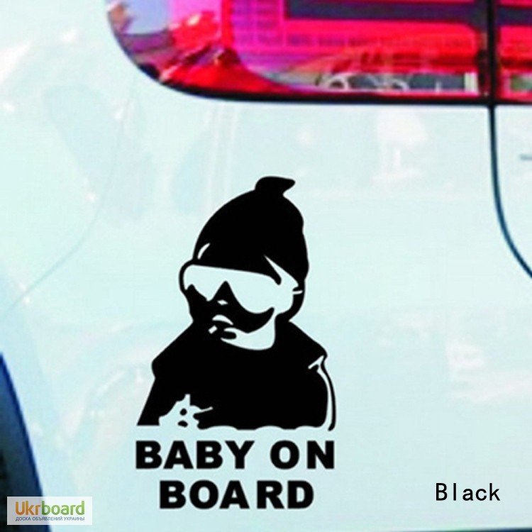 Фото 8. Наклейка на авто Ребенок в машине Baby on board светоотражающая