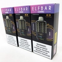 Сигарета ELF BAR COMBO 25000 тяг. Перемикання смаків. Зелене яблуко-Виноград