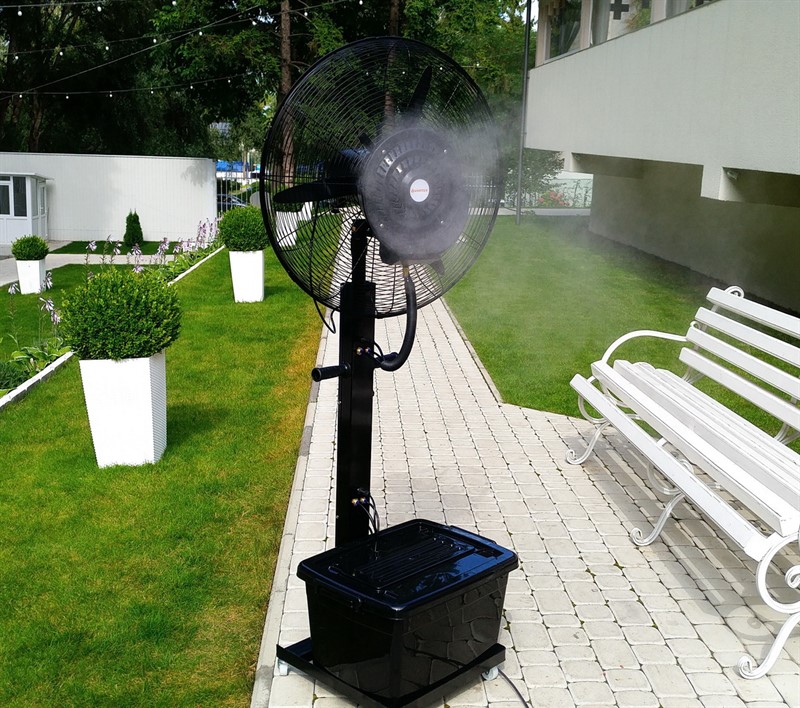 Фото 4. Переносной увлажнитель воздуха вентилятор туманообразование