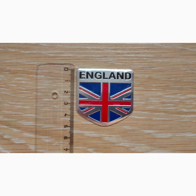Фото 4. Наклейка на авто Флаг Англии алюминиевая