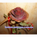 Кованые розы сувенир подарок для девушки в Новый год 8 марта Кованая роза кована троянда