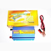 Преобразователь (инвертор) 12V-220V 1000W Blue