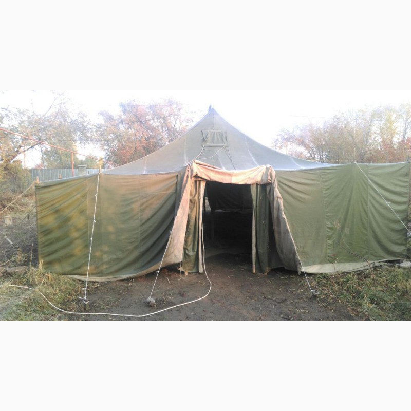 Фото 10. Палатка военная для применения в строительстве и для других целей