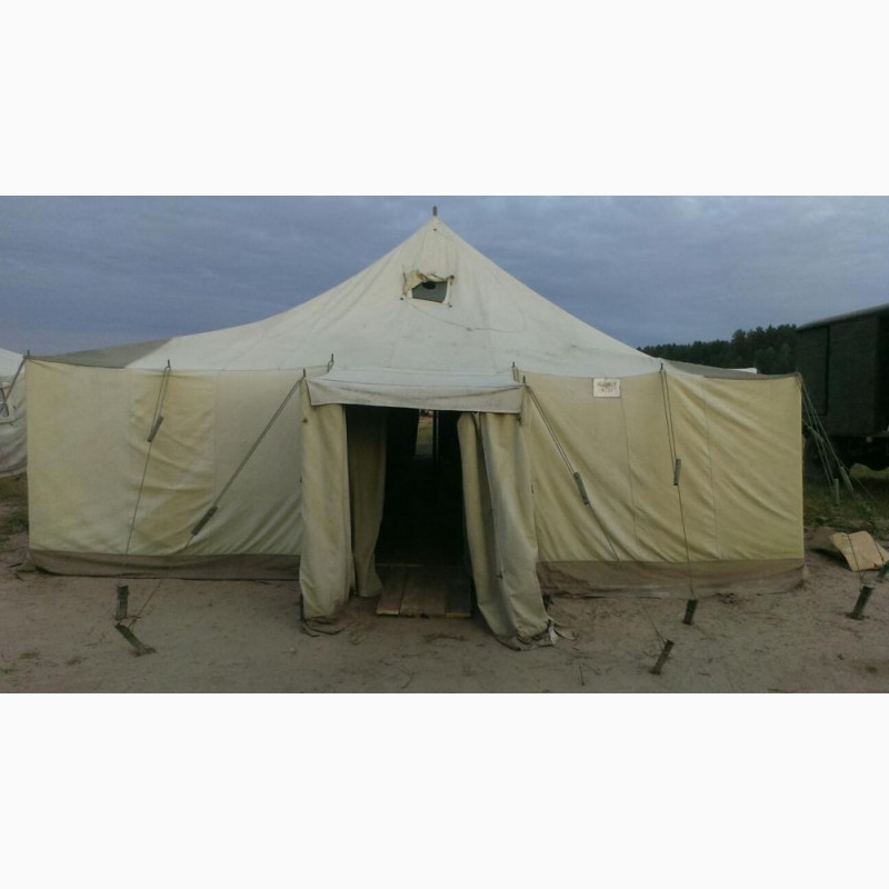 Фото 2. Палатка военная для применения в строительстве и для других целей