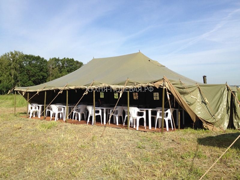 Фото 3. Палатка военная для применения в строительстве и для других целей