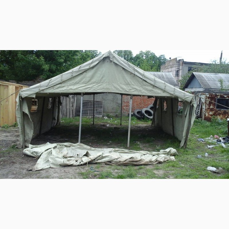 Фото 5. Палатка военная для применения в строительстве и для других целей