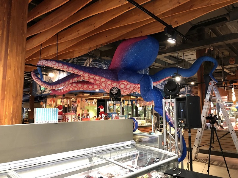 Фото 2. Надувной рекламный осьминог Inflatable octopus, Advertising Inflatable octopus