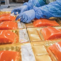 Упаковка красной рыбы в Литве. Работа для женщин и мужчин