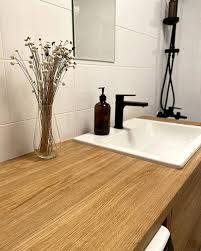 Столешница из дерева для ванны