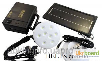 Фото 2. Современный набор из ламп и солнечной зарядки GDLITE GD-8006 (4000 мАч), солнечная система