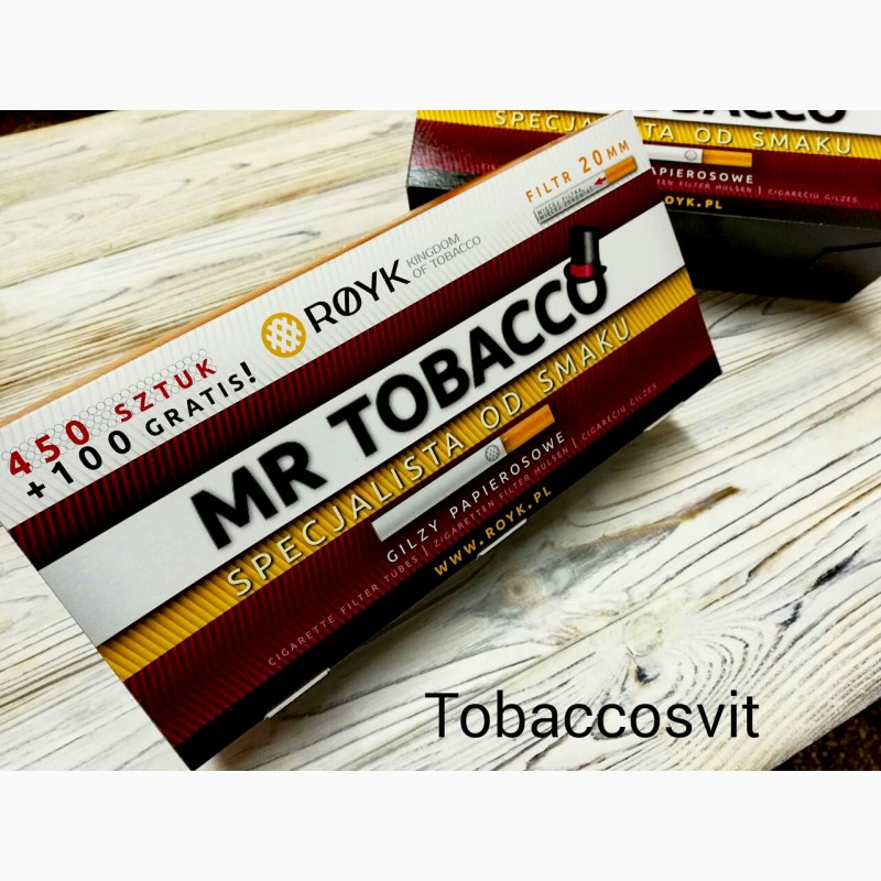 Фото 2. Сигаретные гильзы MR TOBACCO