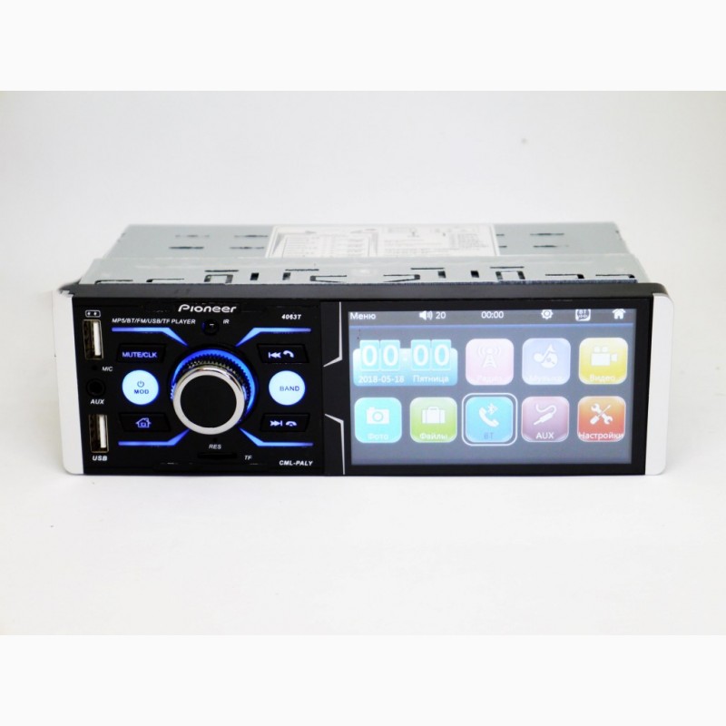 Фото 5. Автомагнитола Pioneer 4063T ISO - Сенсорный экран 4, 1+ RGB подсветка + DIVX + MP3 + USB